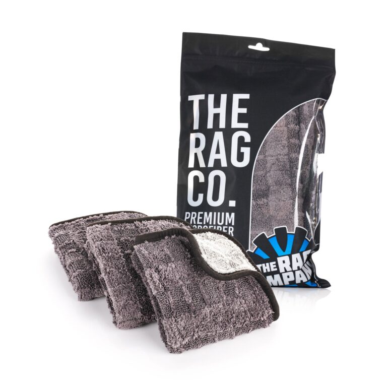 The Rag Company Gauntlet microfiber drying towels 3-pack, ultra-absorbent for vehicle and surface drying